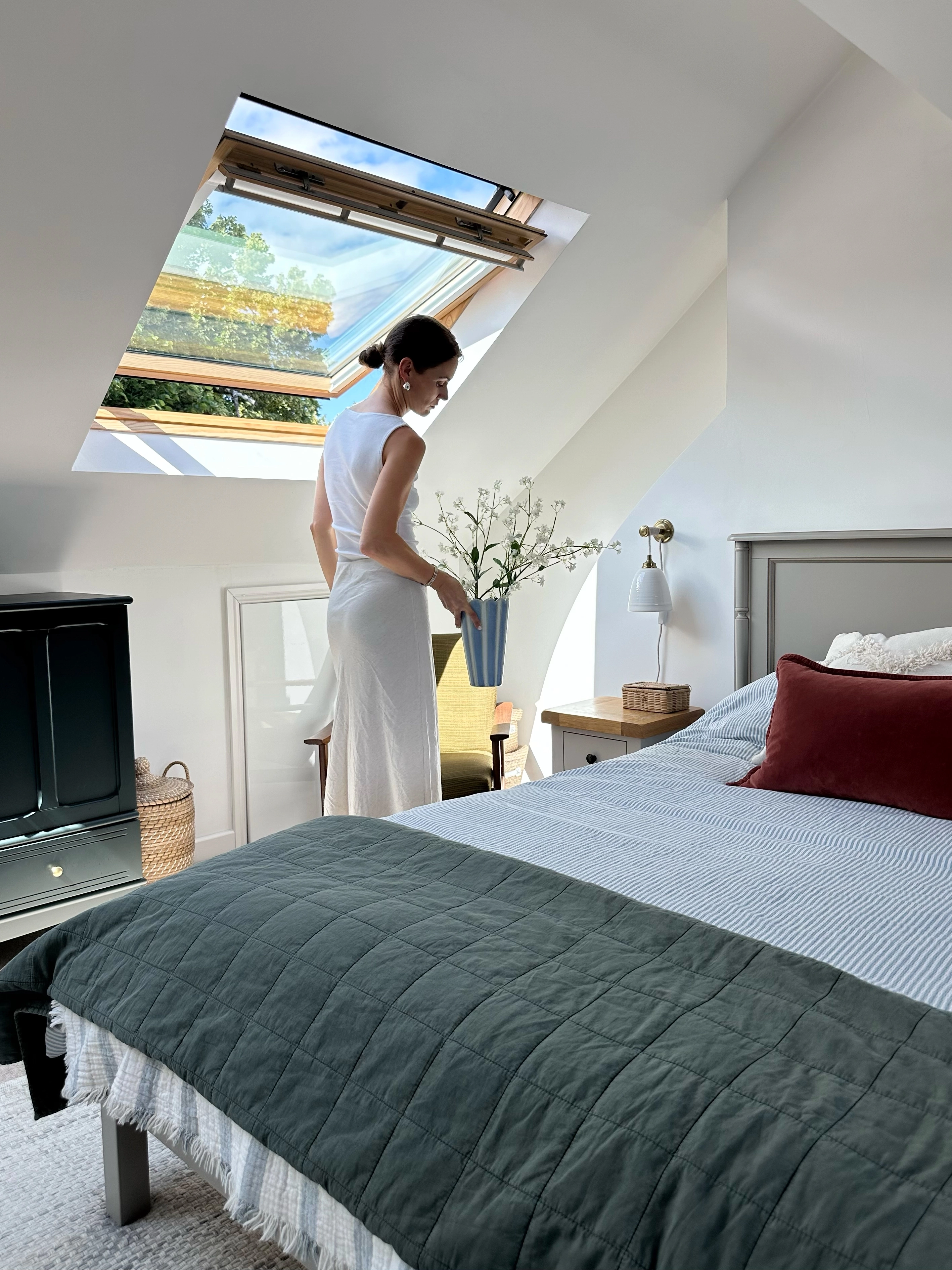 Stylish loft bedroom